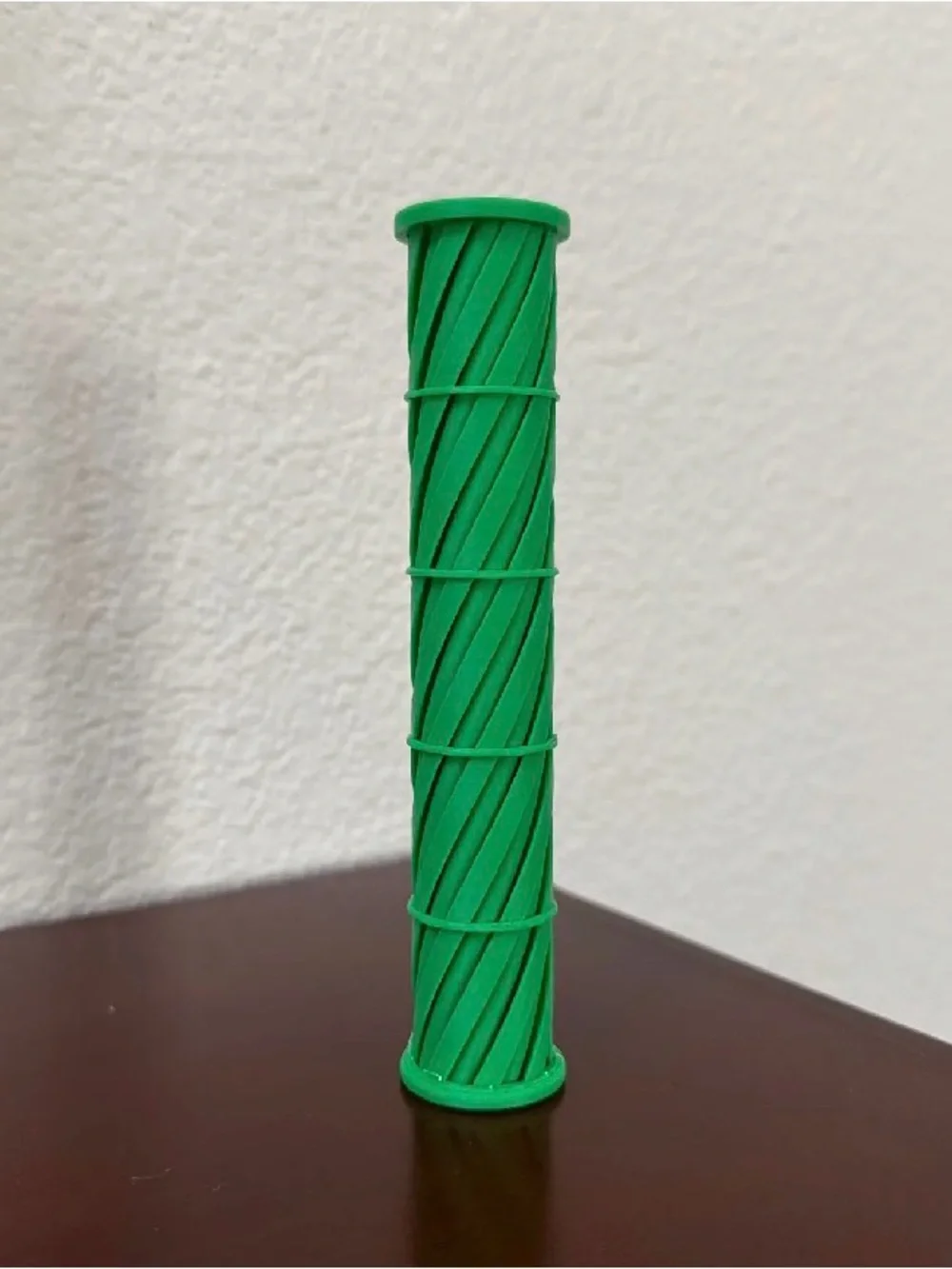 Green bamboo pass though fidget